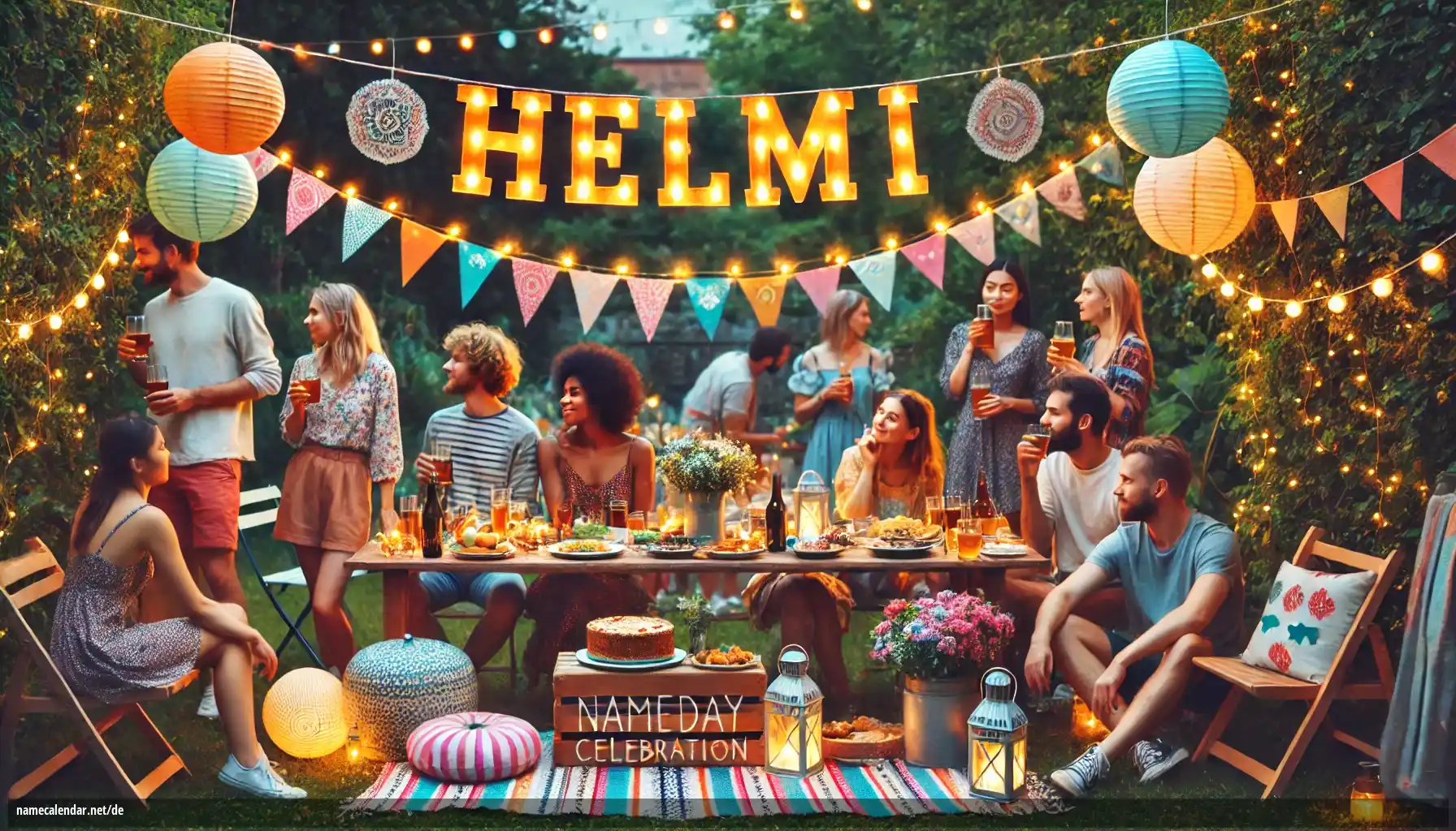 Feier des Namenstages und des Namens - Helmi