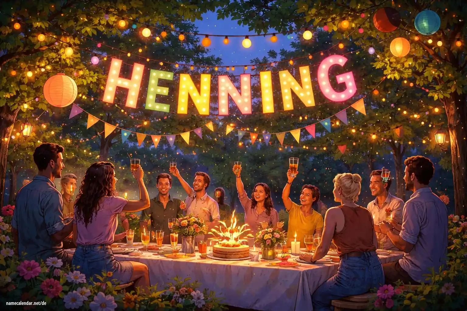 Feier des Namenstages und des Namens - Henning