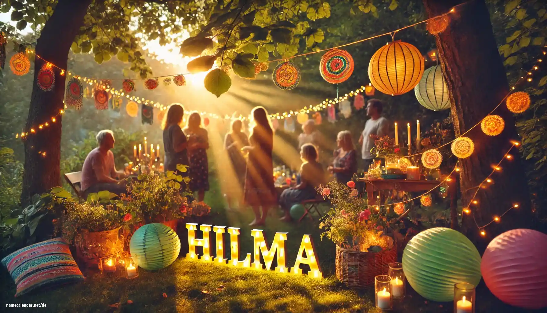 Feier des Namenstages und des Namens - Hilma