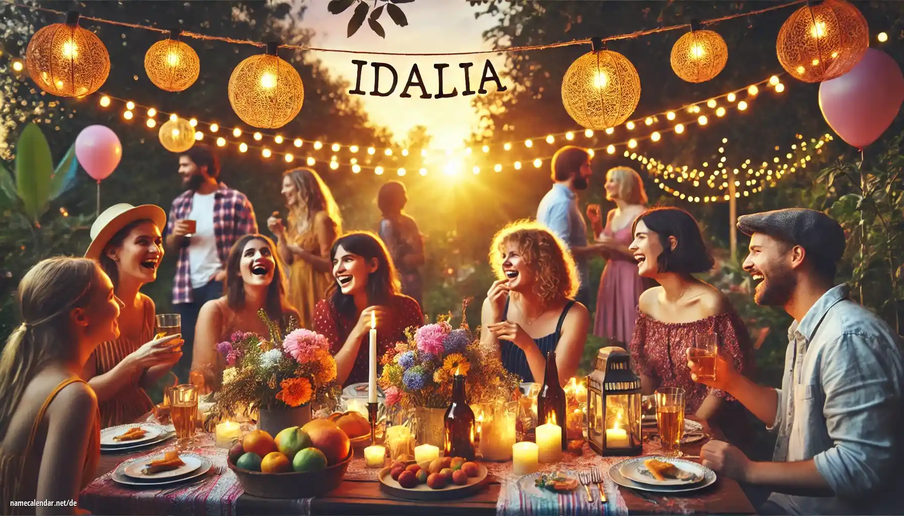 Feier des Namenstages und des Namens - Idalia