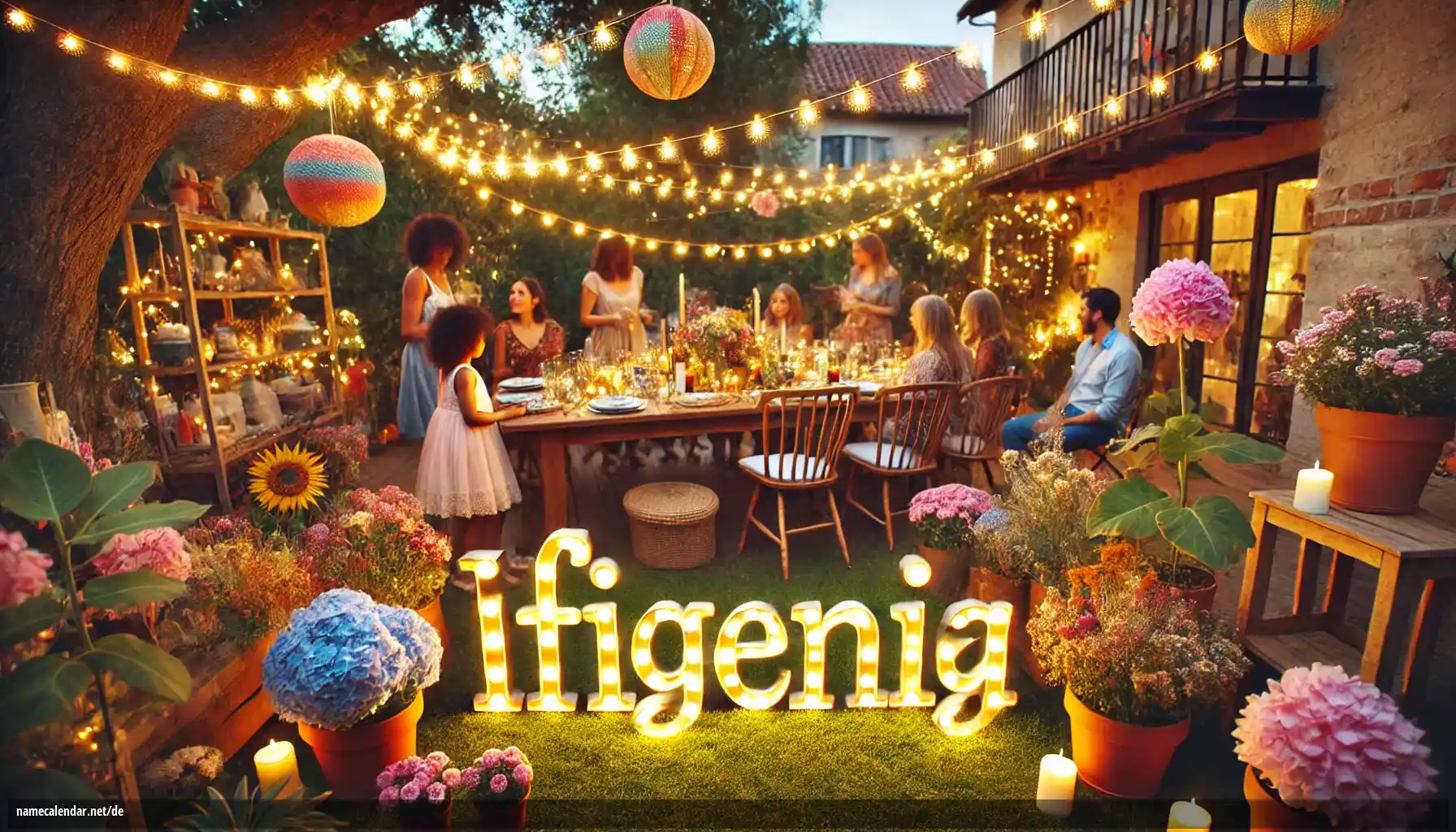 Feier des Namenstages und des Namens - Ifigenia