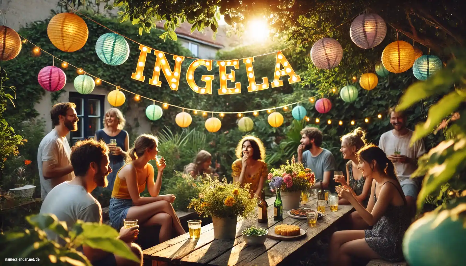 Feier des Namenstages und des Namens - Ingela