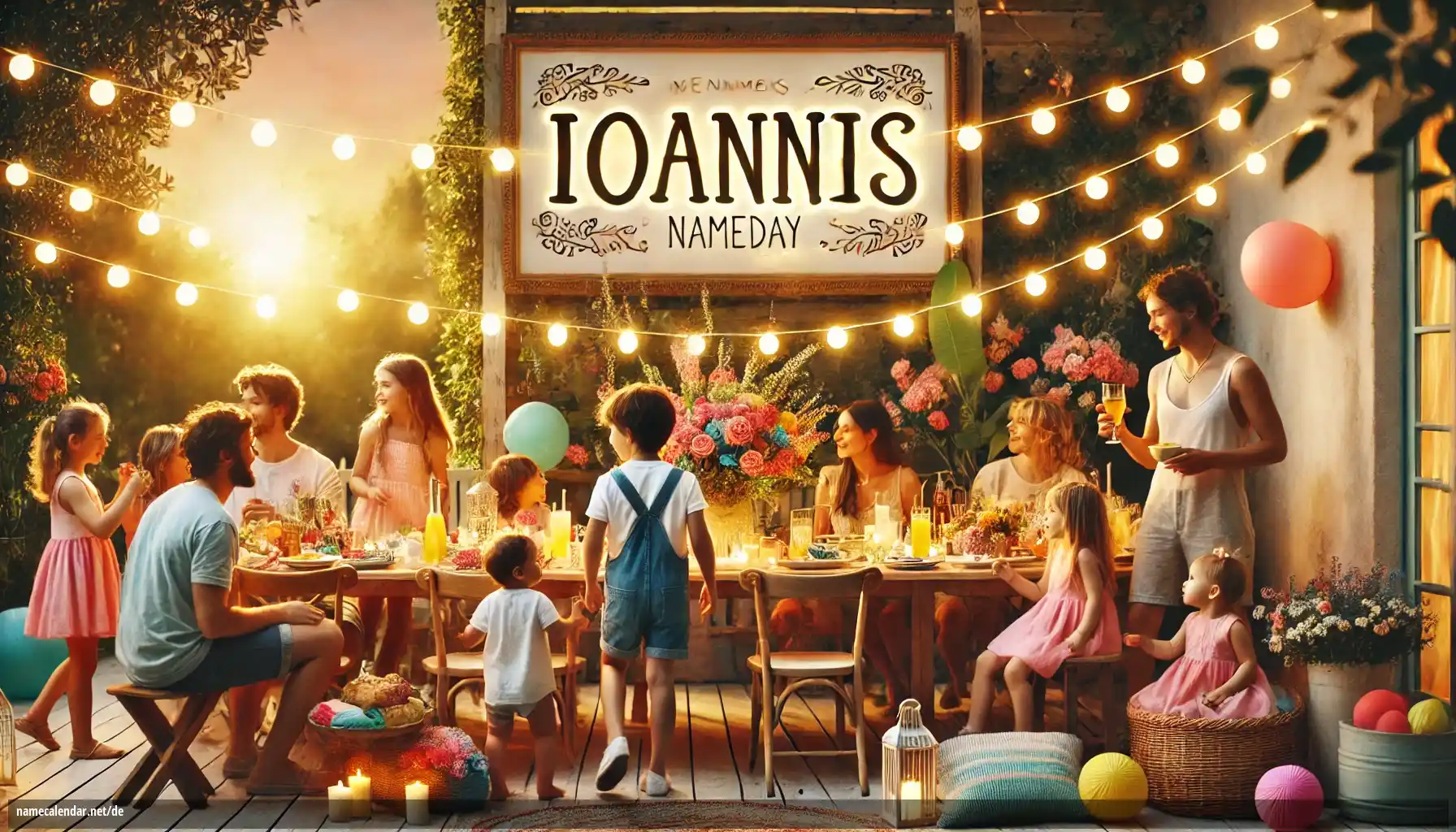 Feier des Namenstages und des Namens - Ioannis