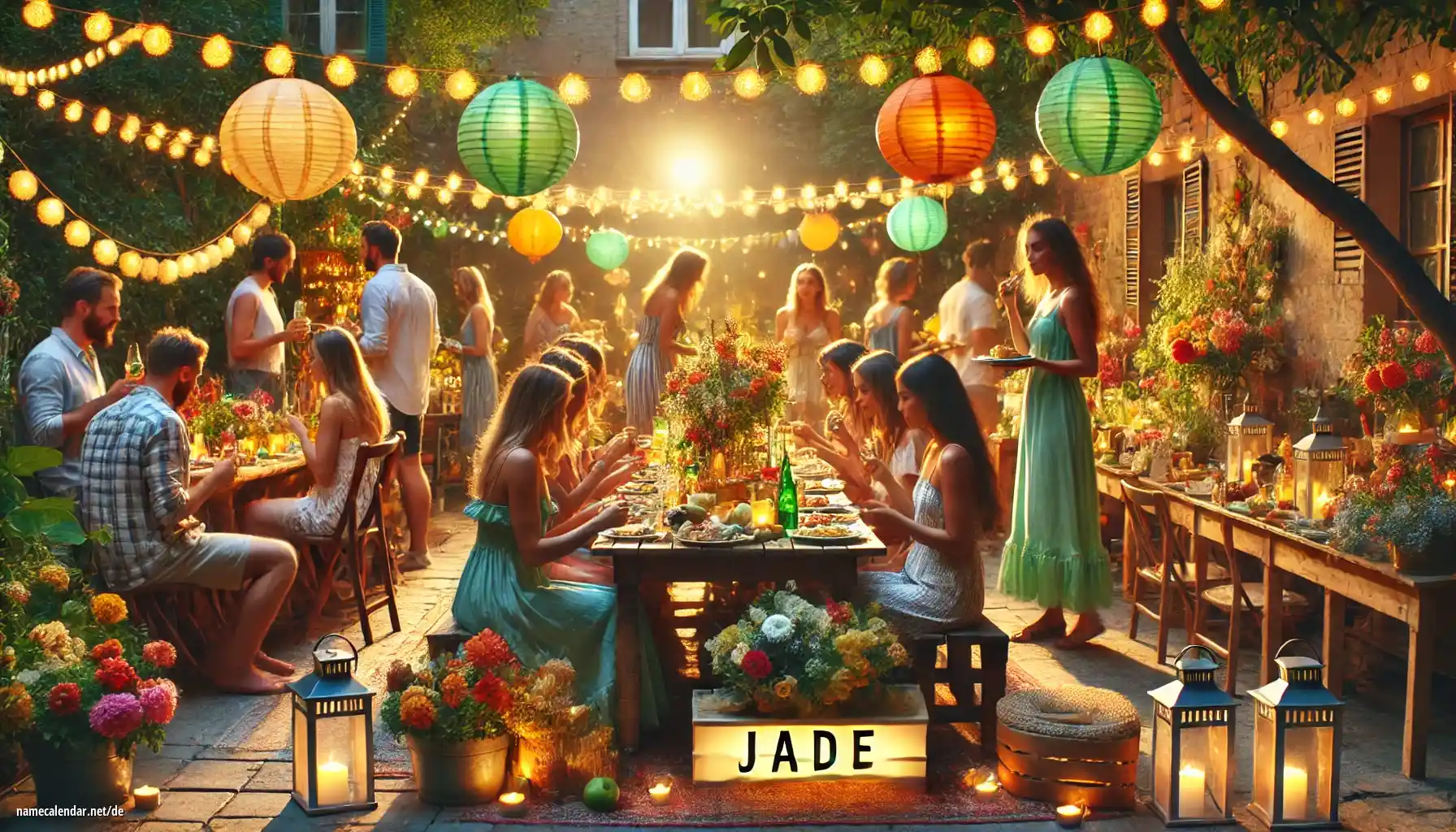 Feier des Namenstages und des Namens - Jade