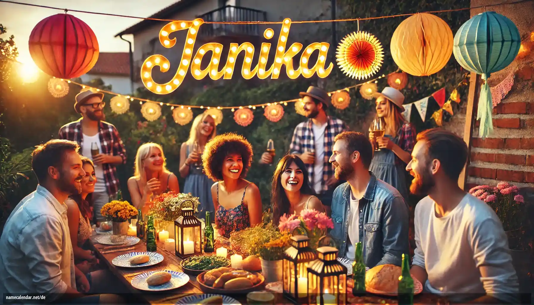 Feier des Namenstages und des Namens - Janika