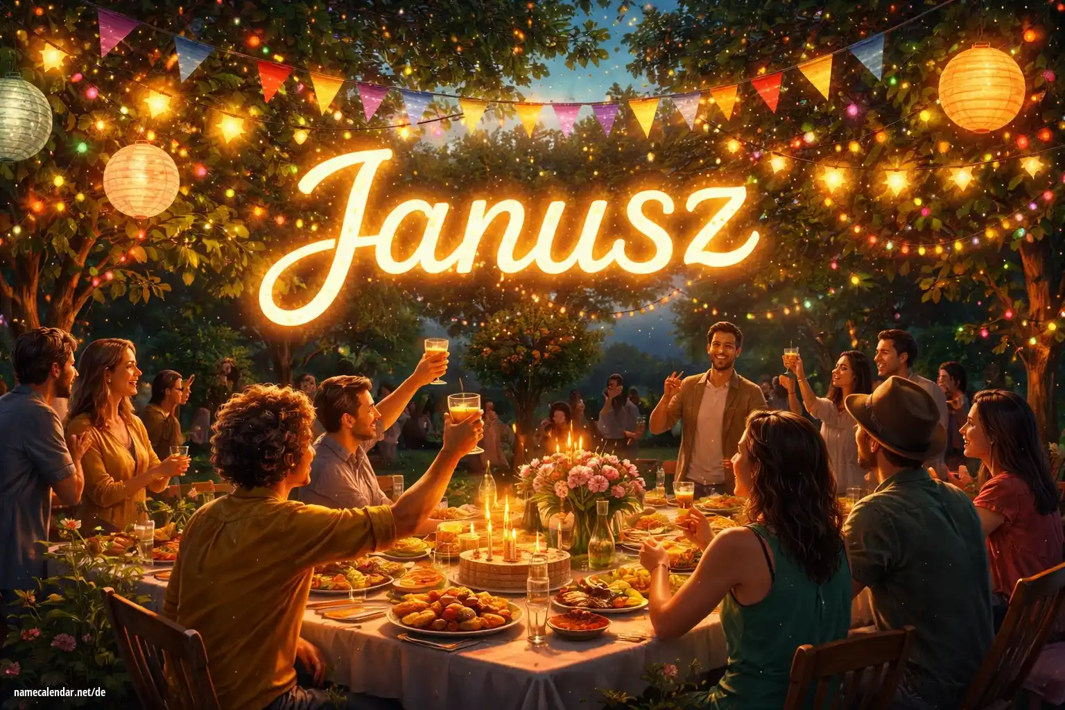 Feier des Namenstages und des Namens - Janusz