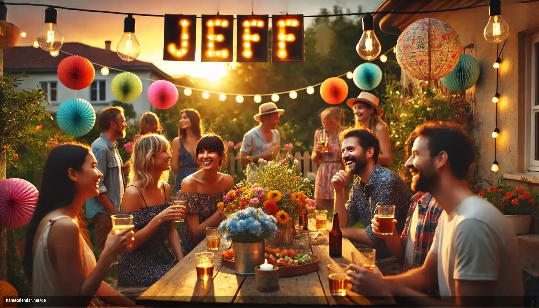 Feier des Namenstages und des Namens - Jeff