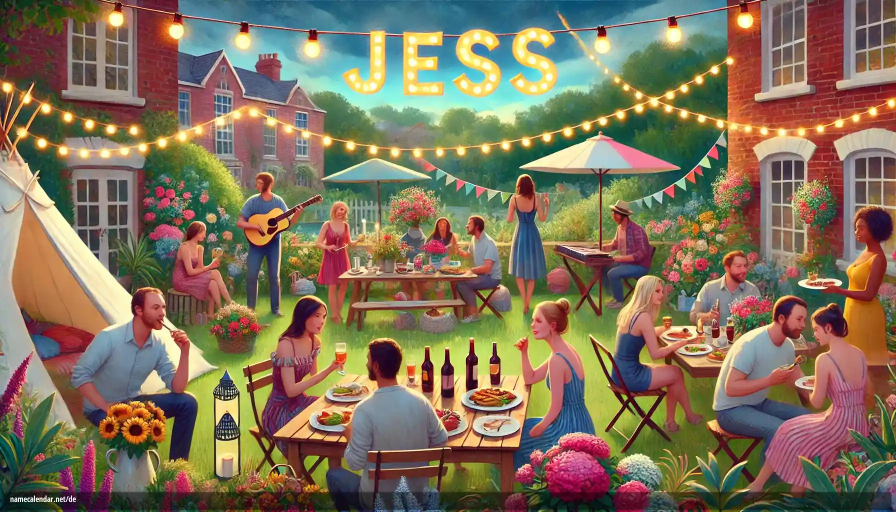 Feier des Namenstages und des Namens - Jess