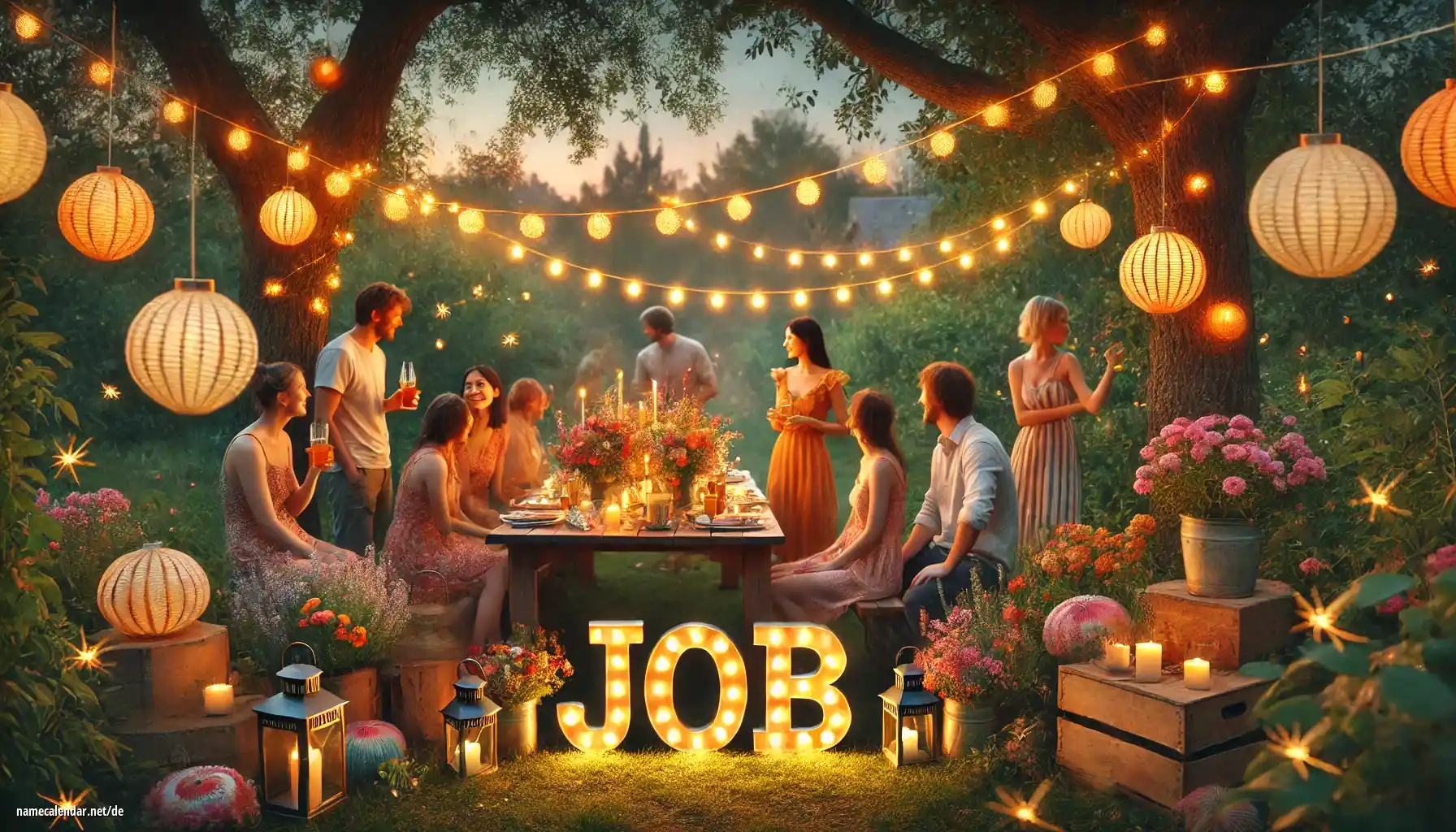 Feier des Namenstages und des Namens - Job