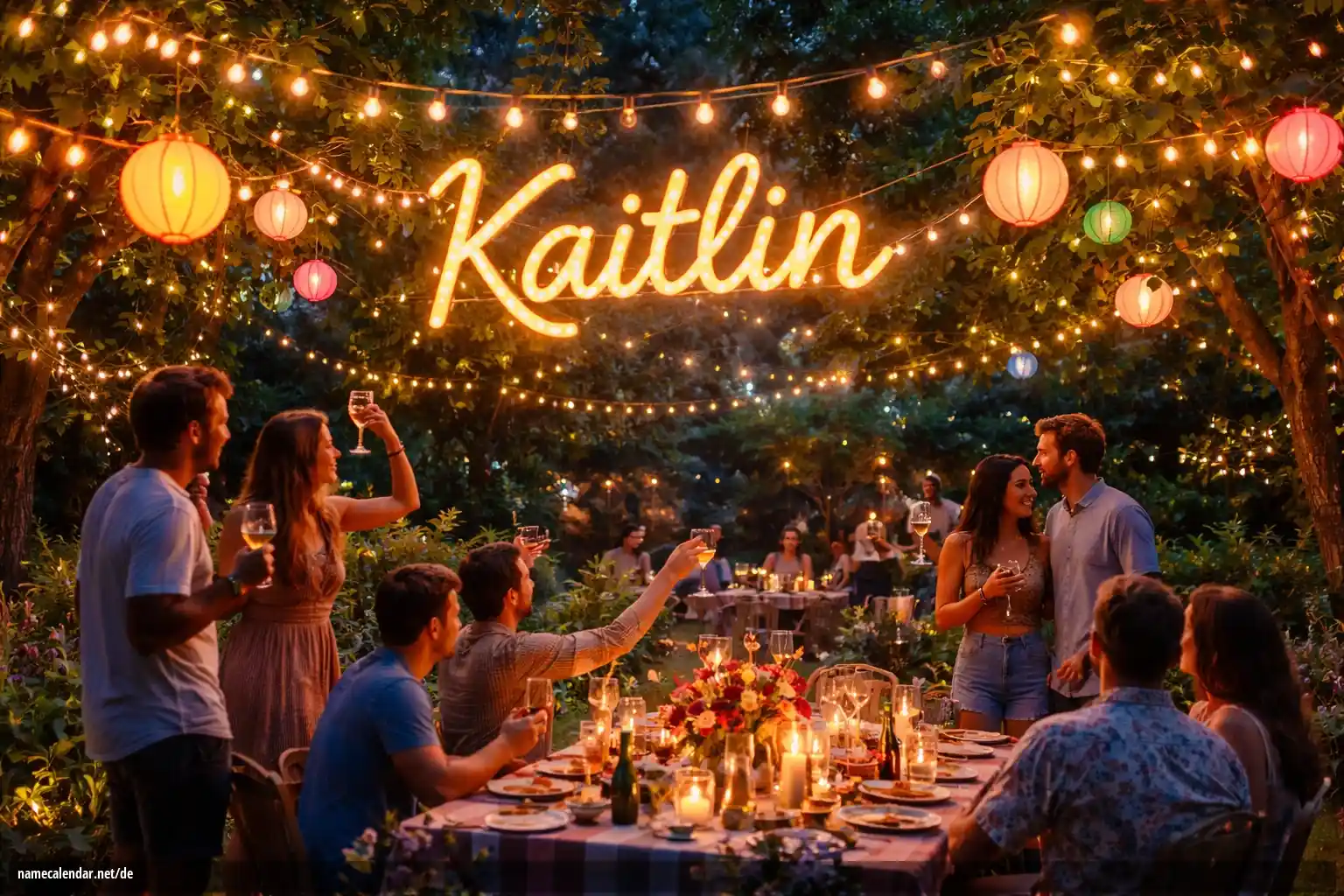 Feier des Namenstages und des Namens - Kaitlin