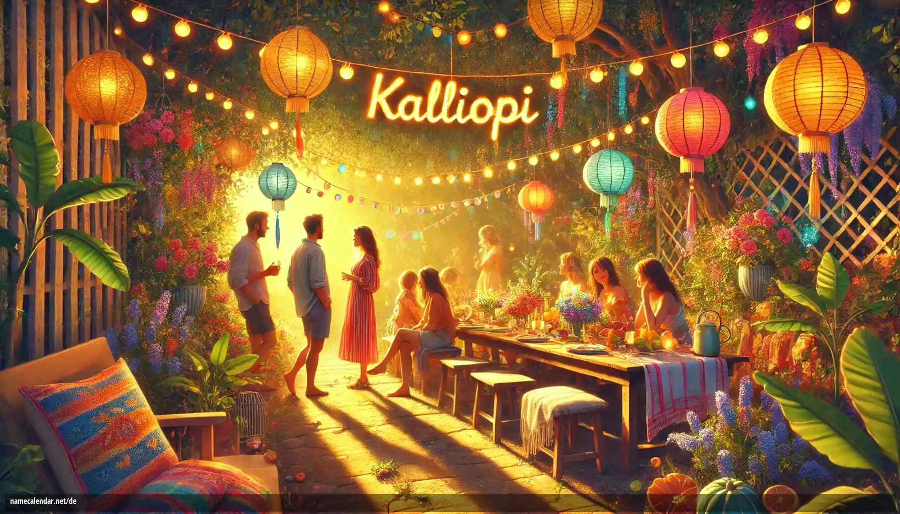 Feier des Namenstages und des Namens - Kalliopi