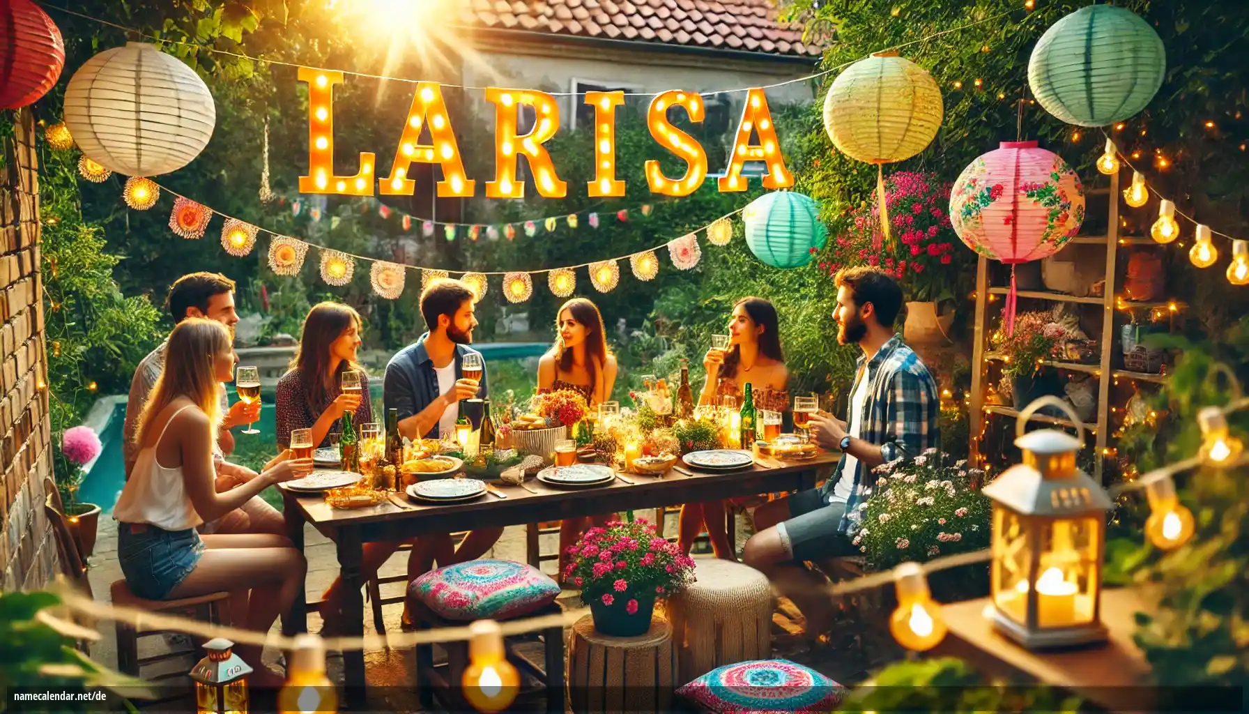 Feier des Namenstages und des Namens - Larisa