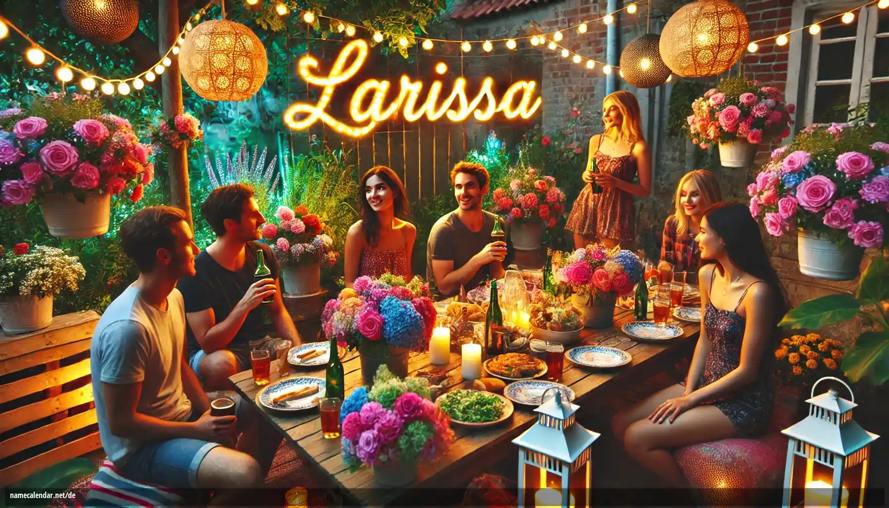 Feier des Namenstages und des Namens - Larissa