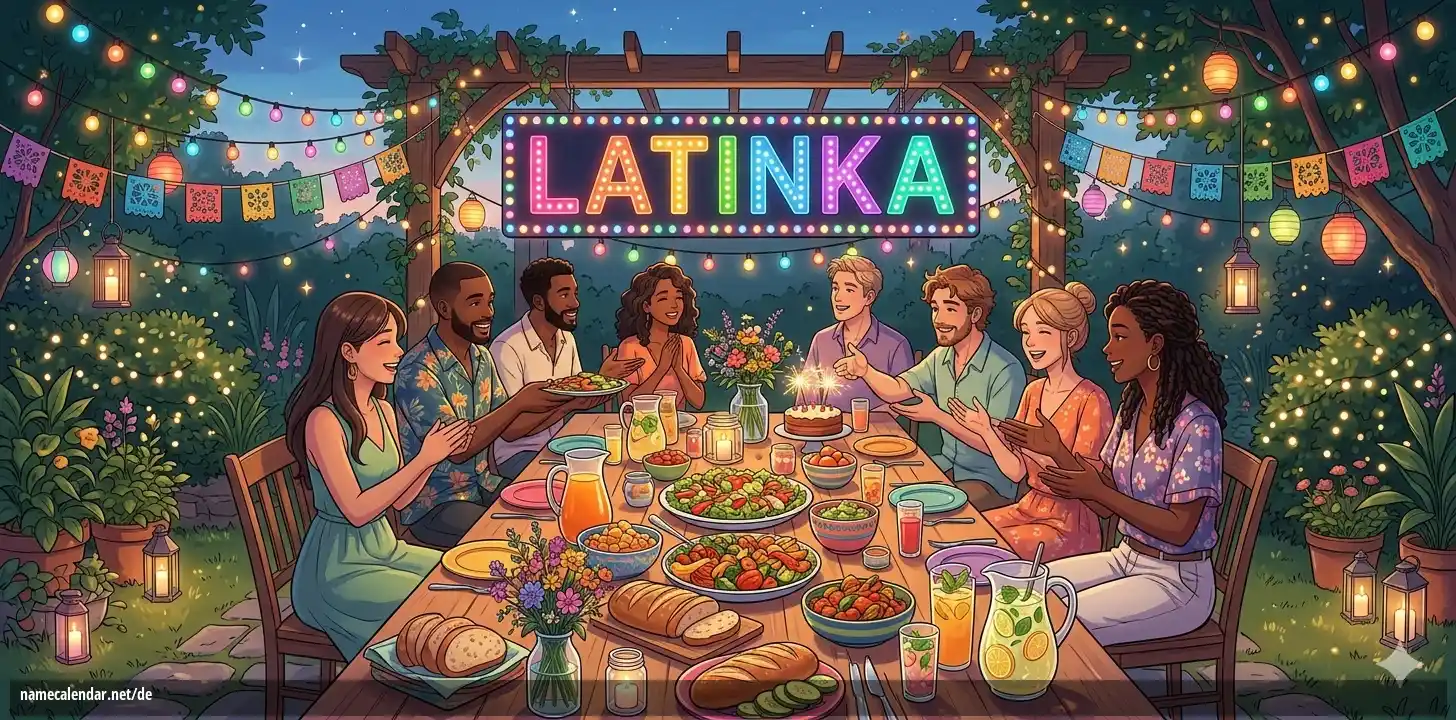 Feier des Namenstages und des Namens - Latinka