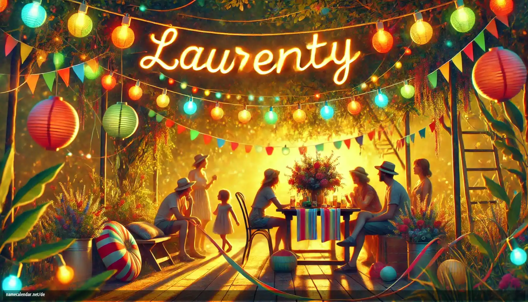 Feier des Namenstages und des Namens - Laurenty