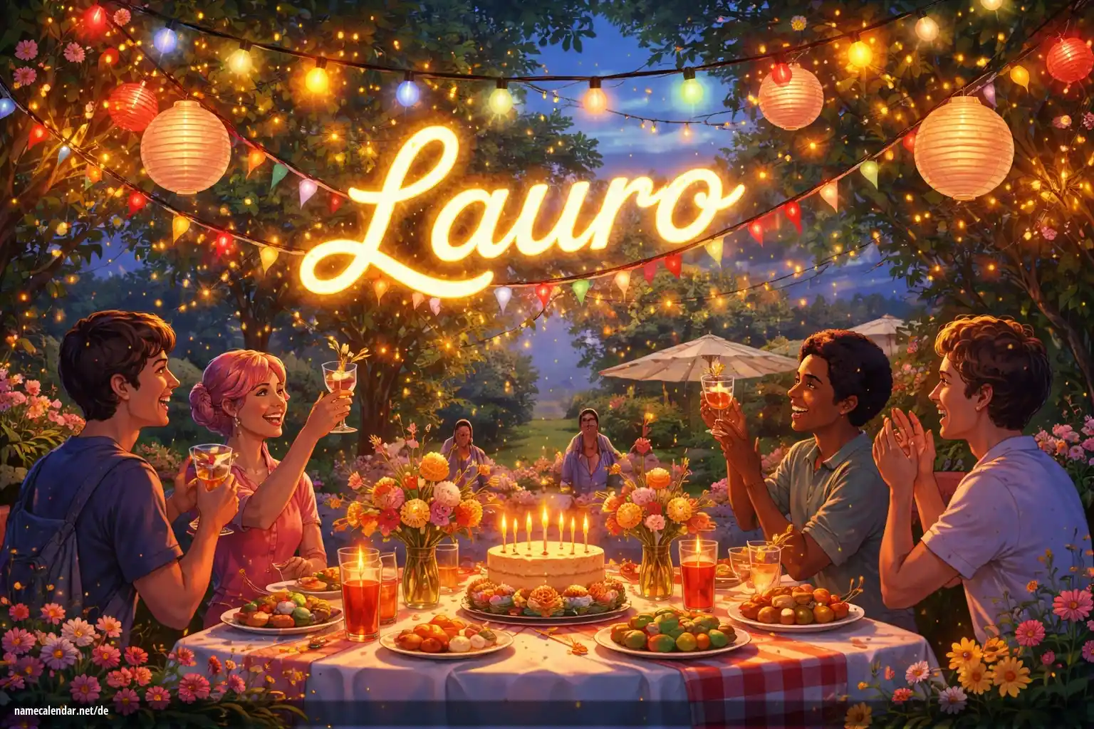 Feier des Namenstages und des Namens - Lauro