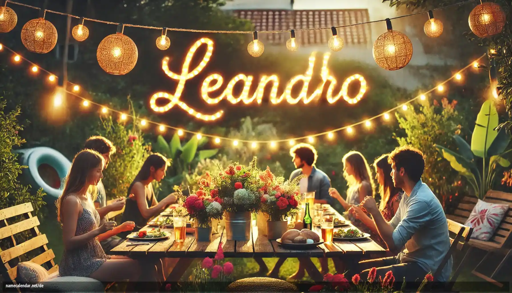 Feier des Namenstages und des Namens - Leandro