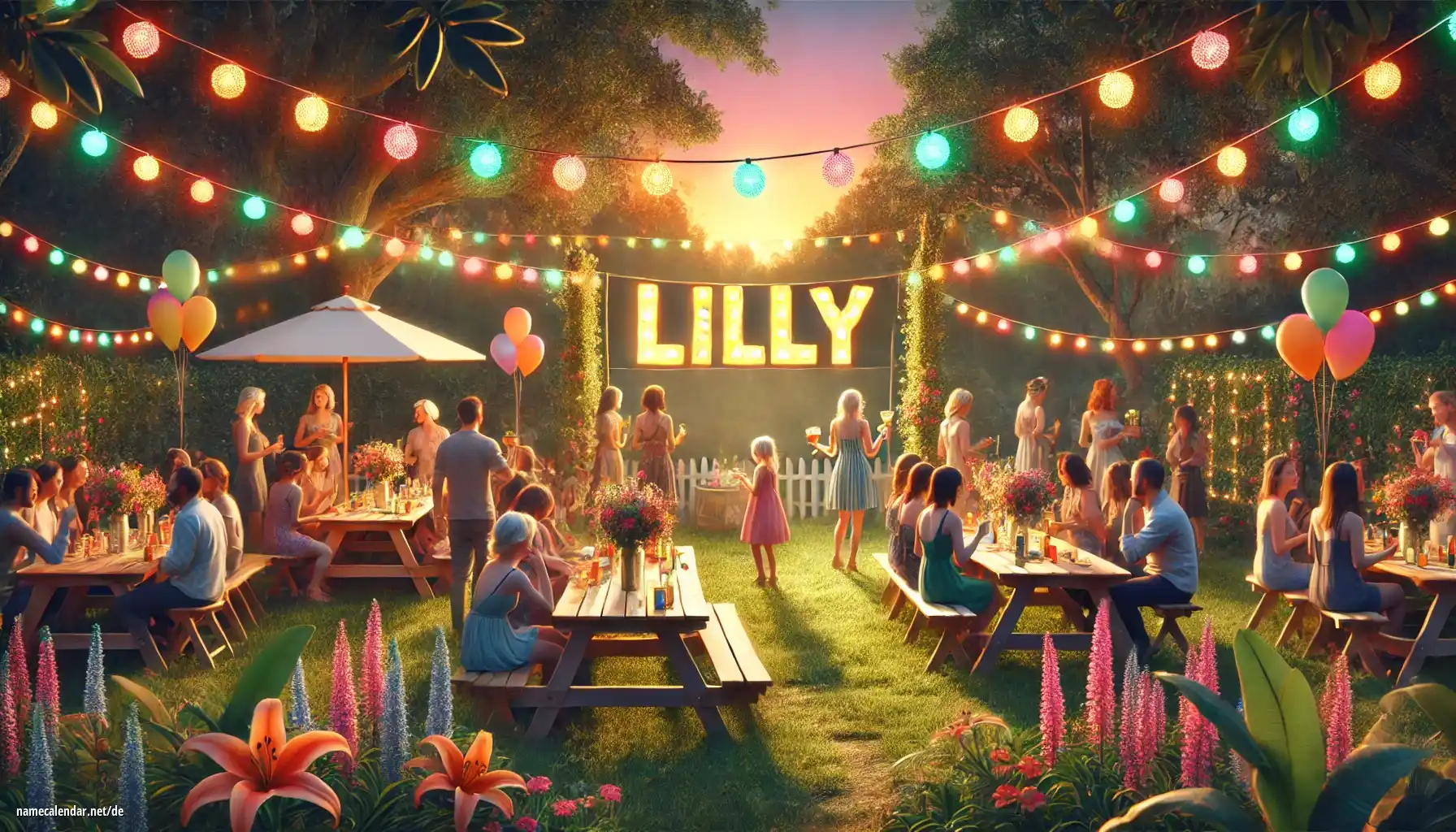 Feier des Namenstages und des Namens - Lilly