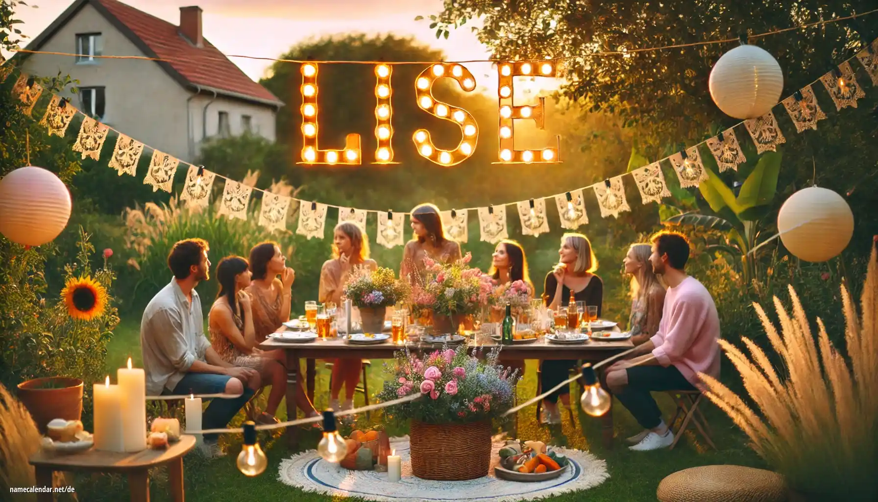 Feier des Namenstages und des Namens - Lise