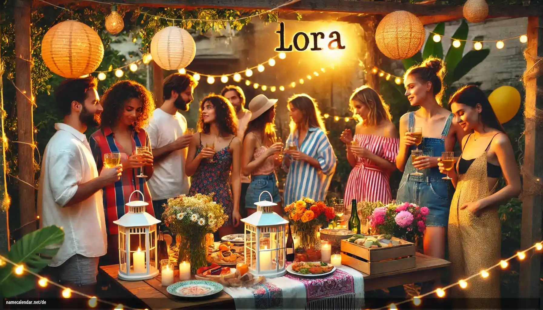 Feier des Namenstages und des Namens - Lora