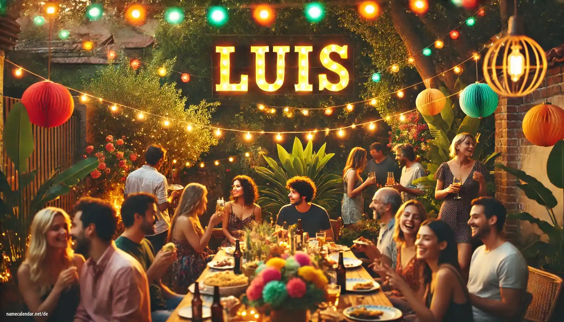 Feier des Namenstages und des Namens - Luis