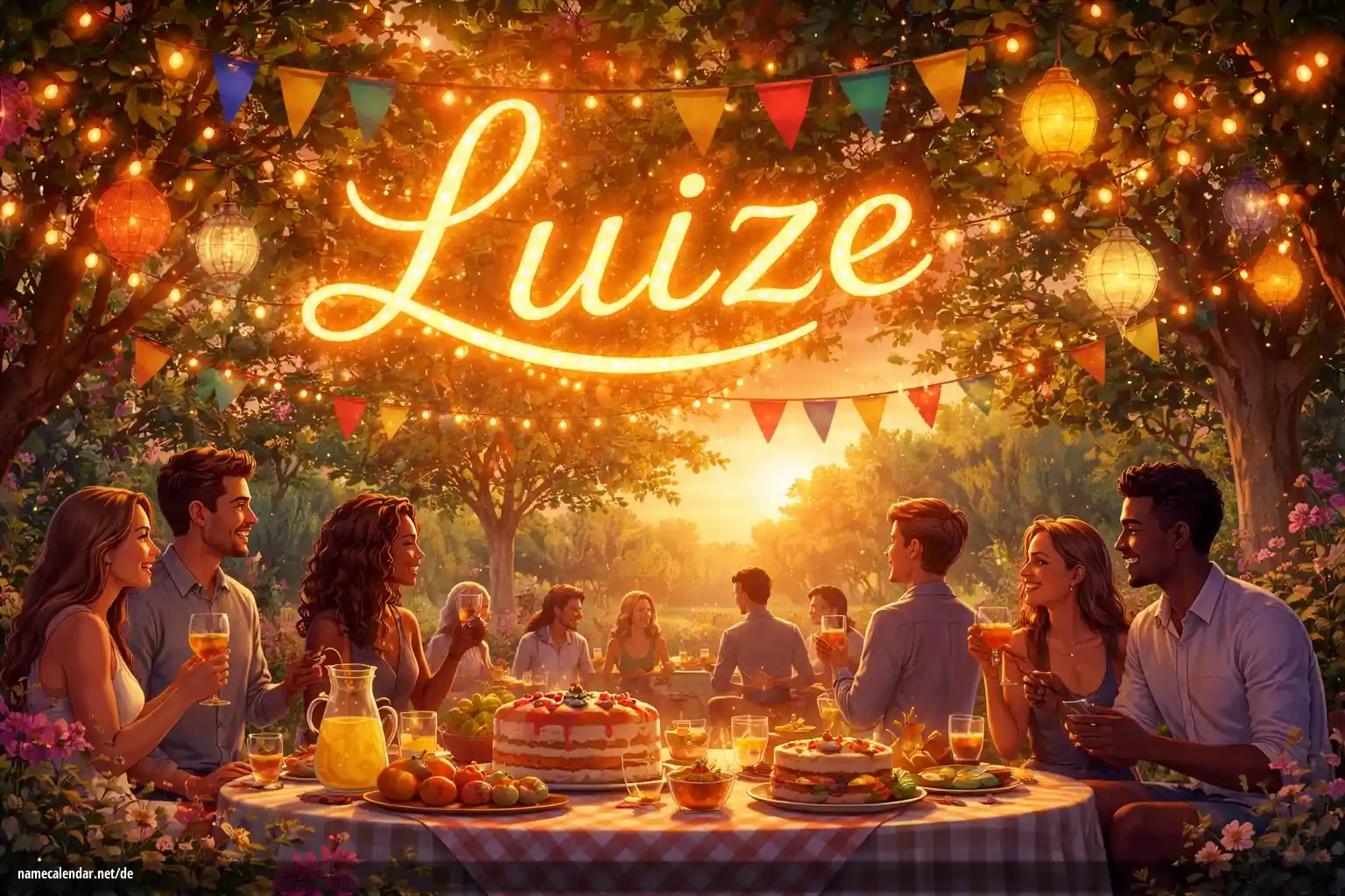 Feier des Namenstages und des Namens - Luize