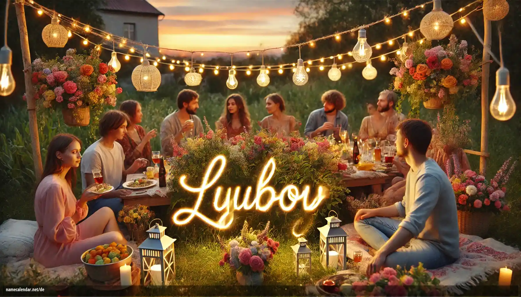 Feier des Namenstages und des Namens - Lyubov