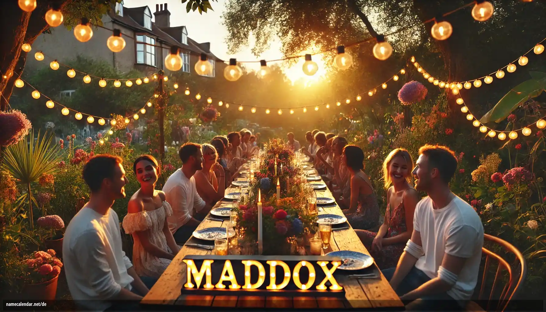 Feier des Namenstages und des Namens - Maddox