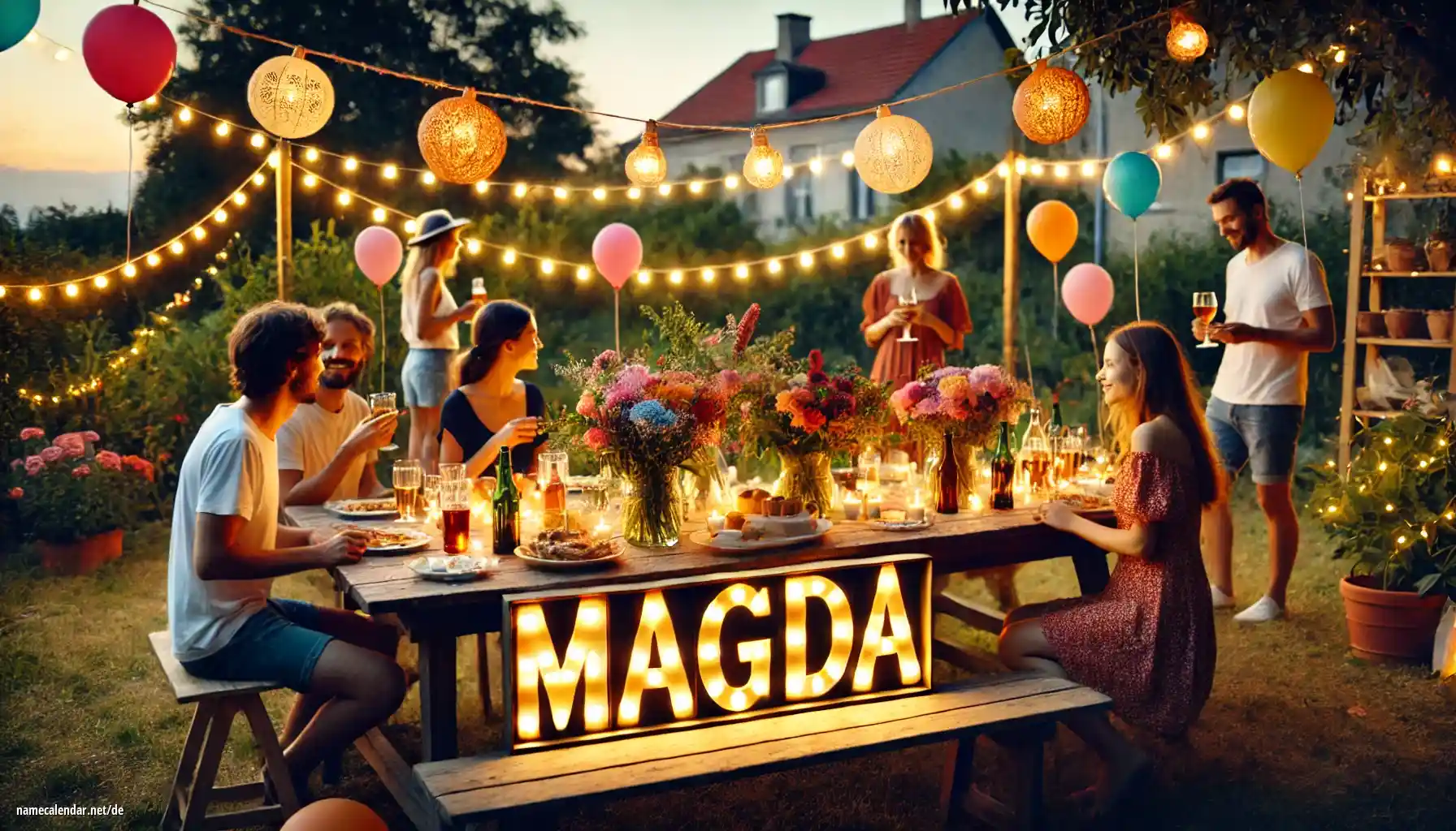 Feier des Namenstages und des Namens - Magda