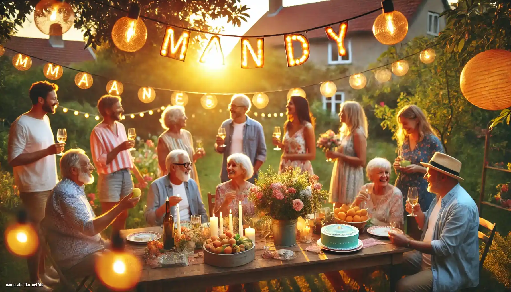 Feier des Namenstages und des Namens - Mandy