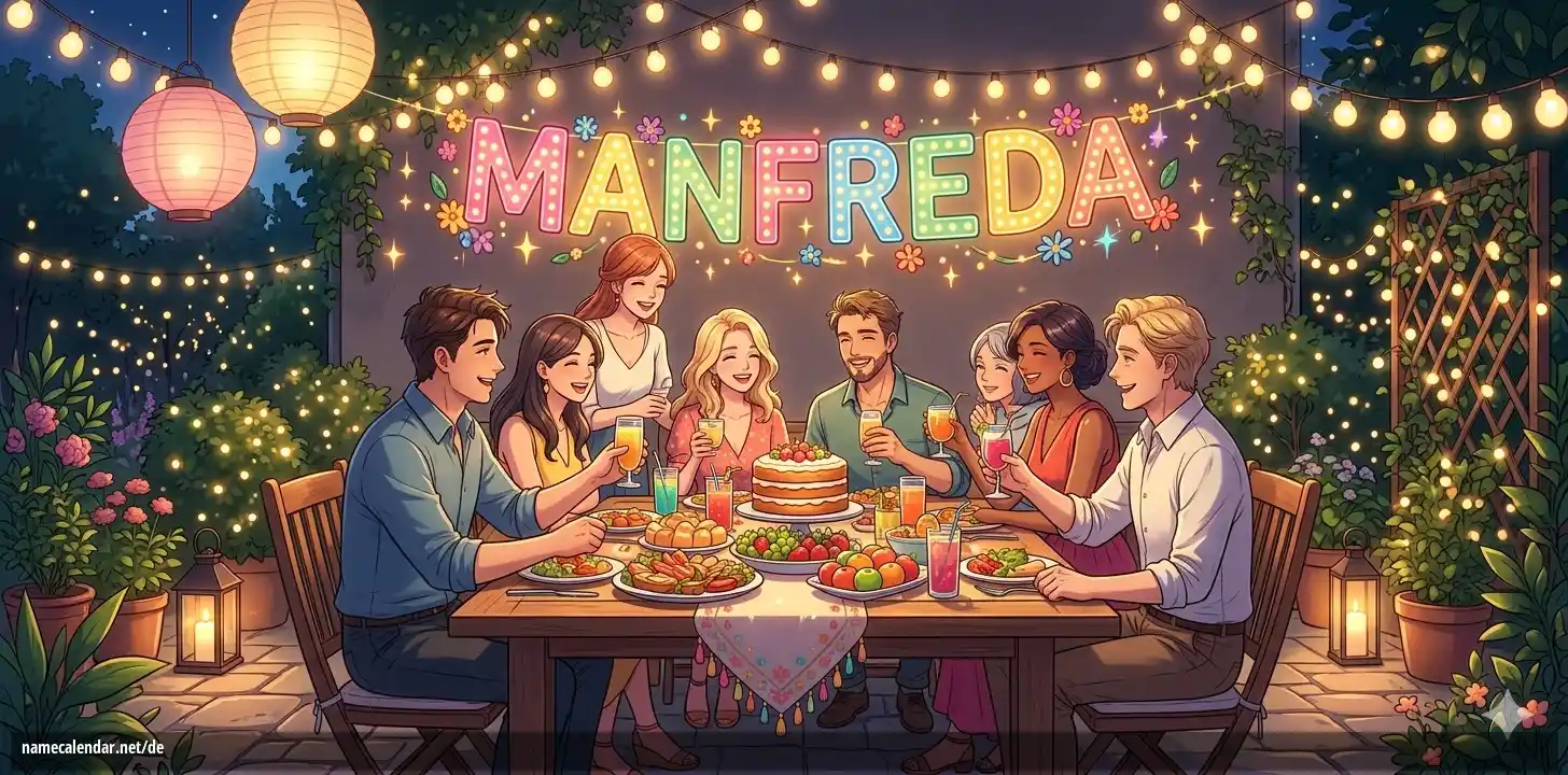 Feier des Namenstages und des Namens - Manfreda