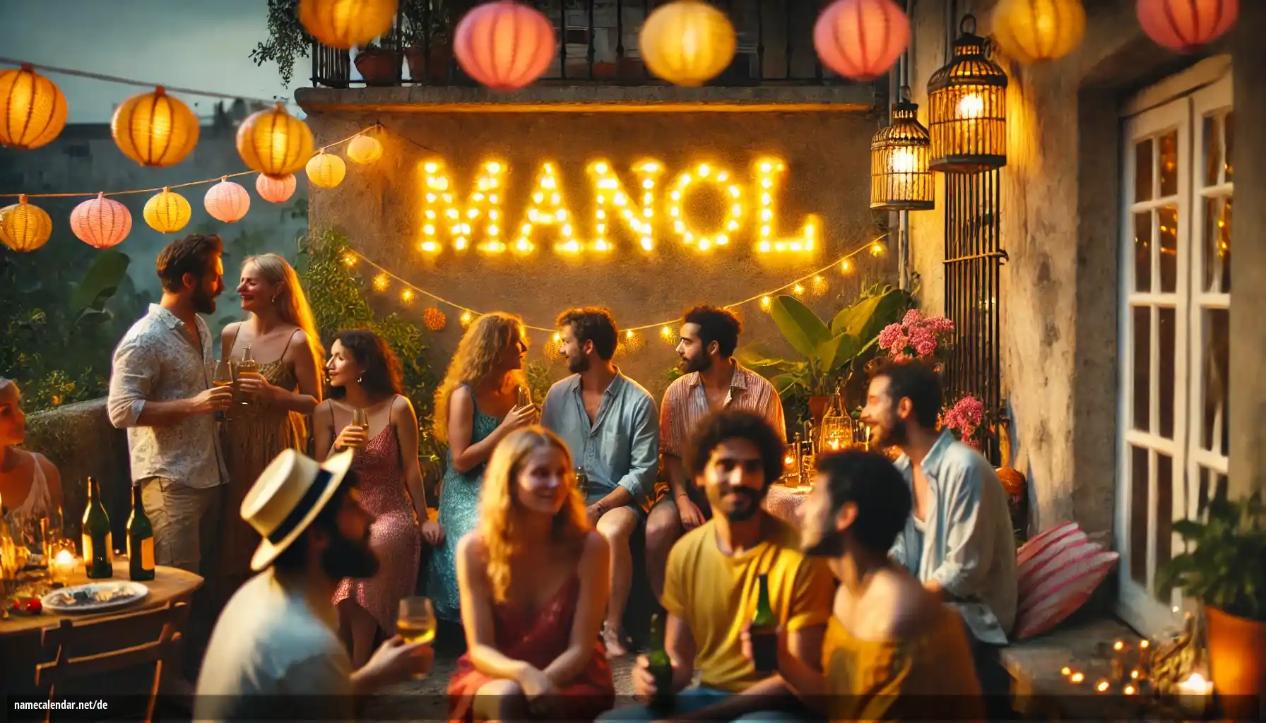 Feier des Namenstages und des Namens - Manol