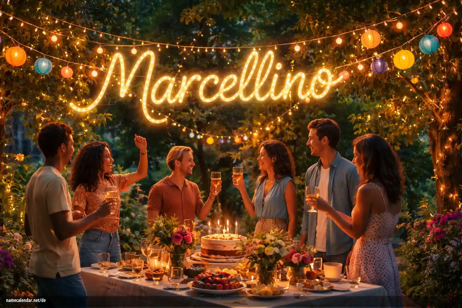 Feier des Namenstages und des Namens - Marcellino