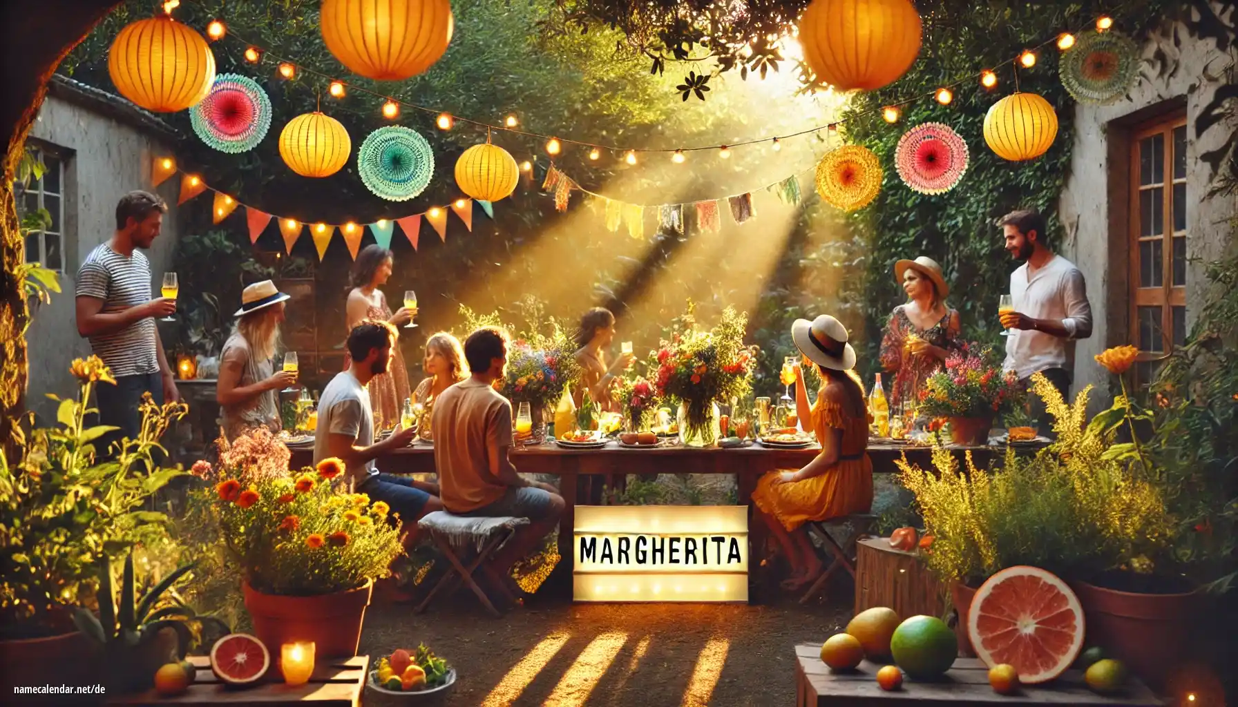 Feier des Namenstages und des Namens - Margherita