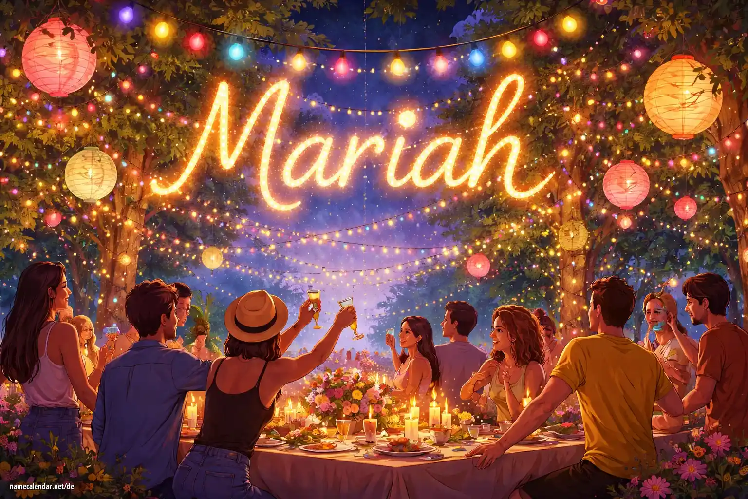 Feier des Namenstages und des Namens - Mariah