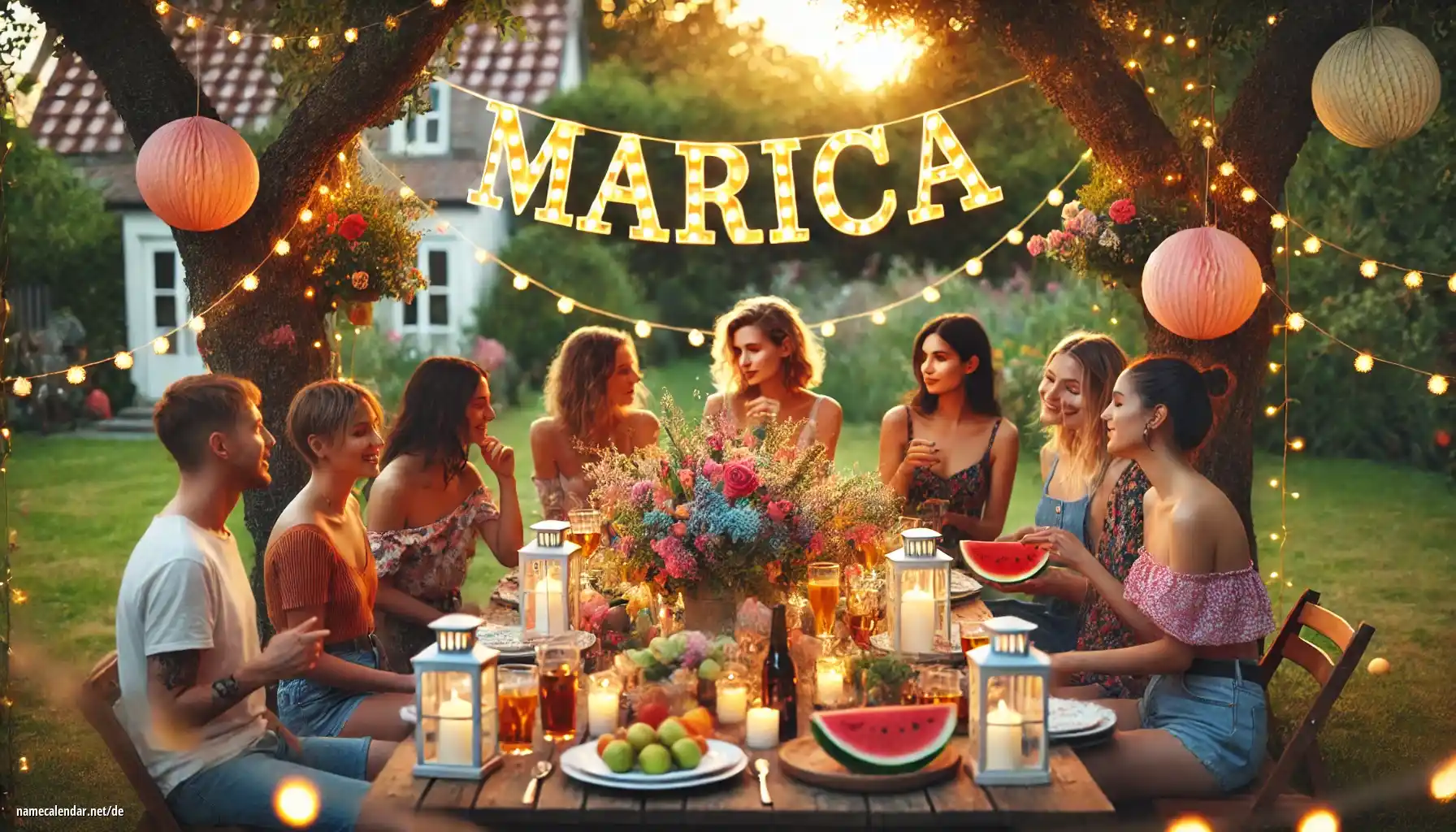 Feier des Namenstages und des Namens - Marica