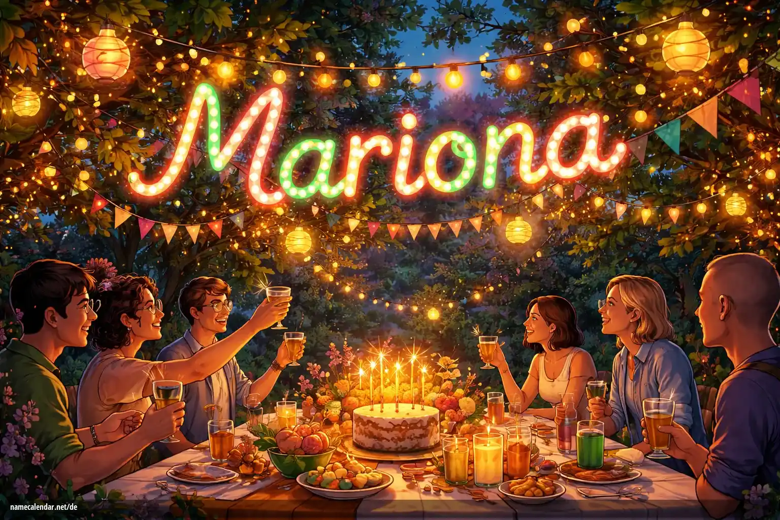 Feier des Namenstages und des Namens - Mariona