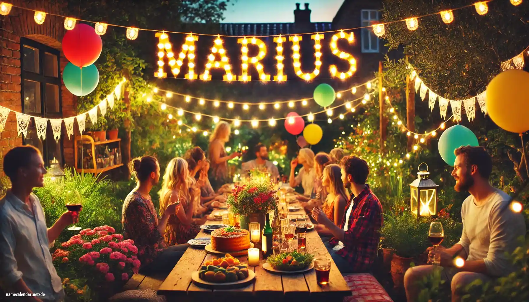 Feier des Namenstages und des Namens - Marius