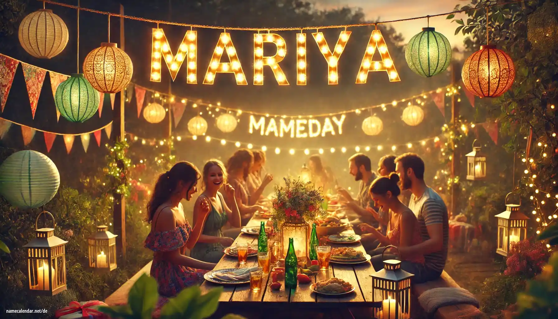 Feier des Namenstages und des Namens - Mariya