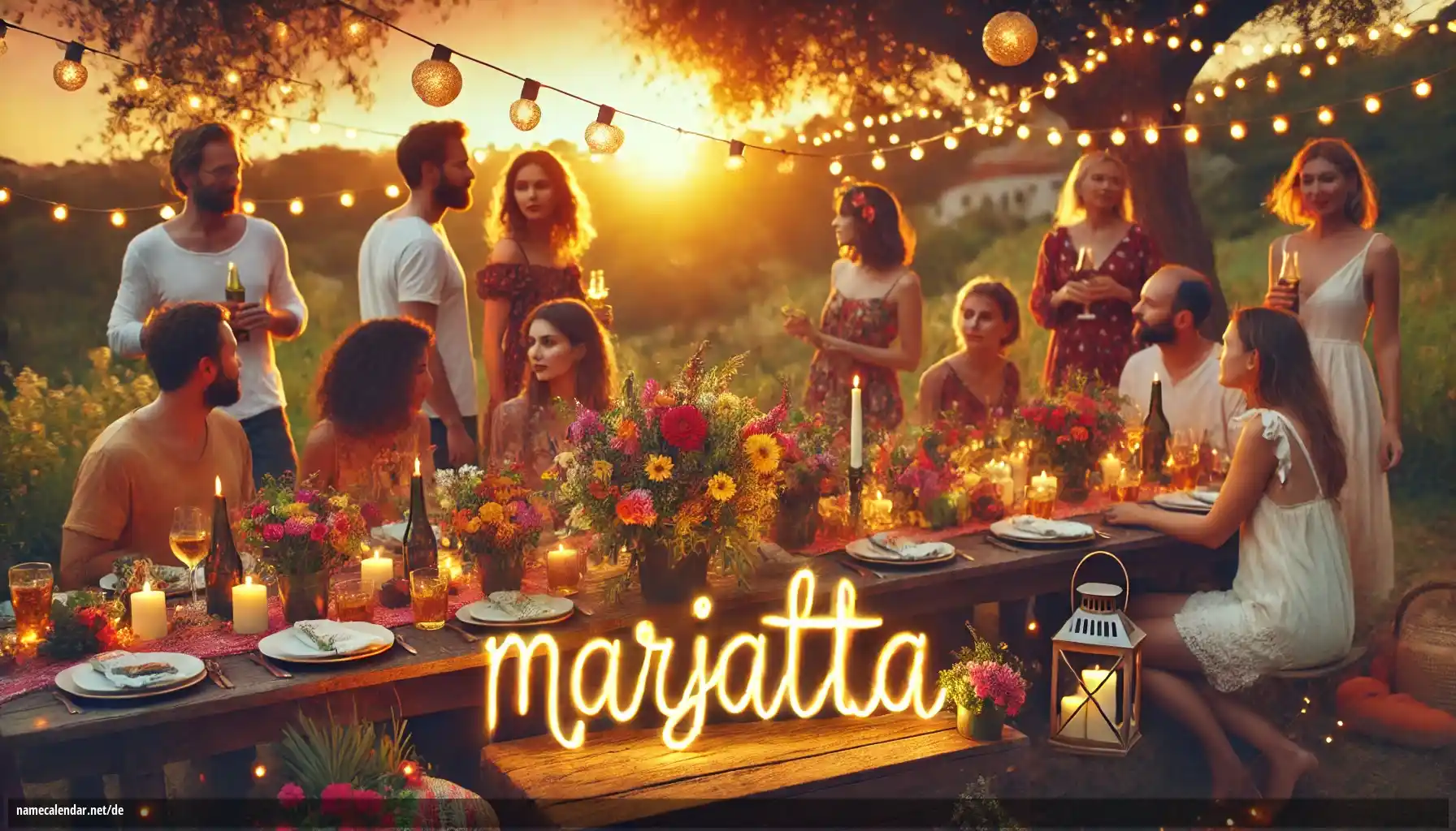 Feier des Namenstages und des Namens - Marjatta