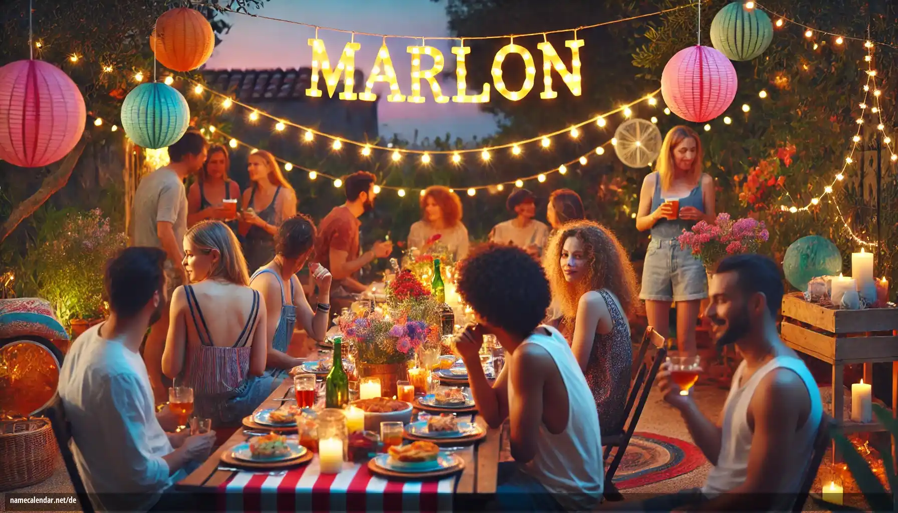 Feier des Namenstages und des Namens - Marlon