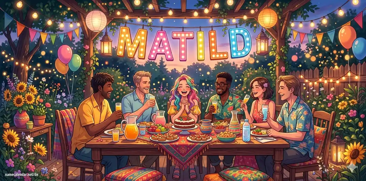 Feier des Namenstages und des Namens - Matild