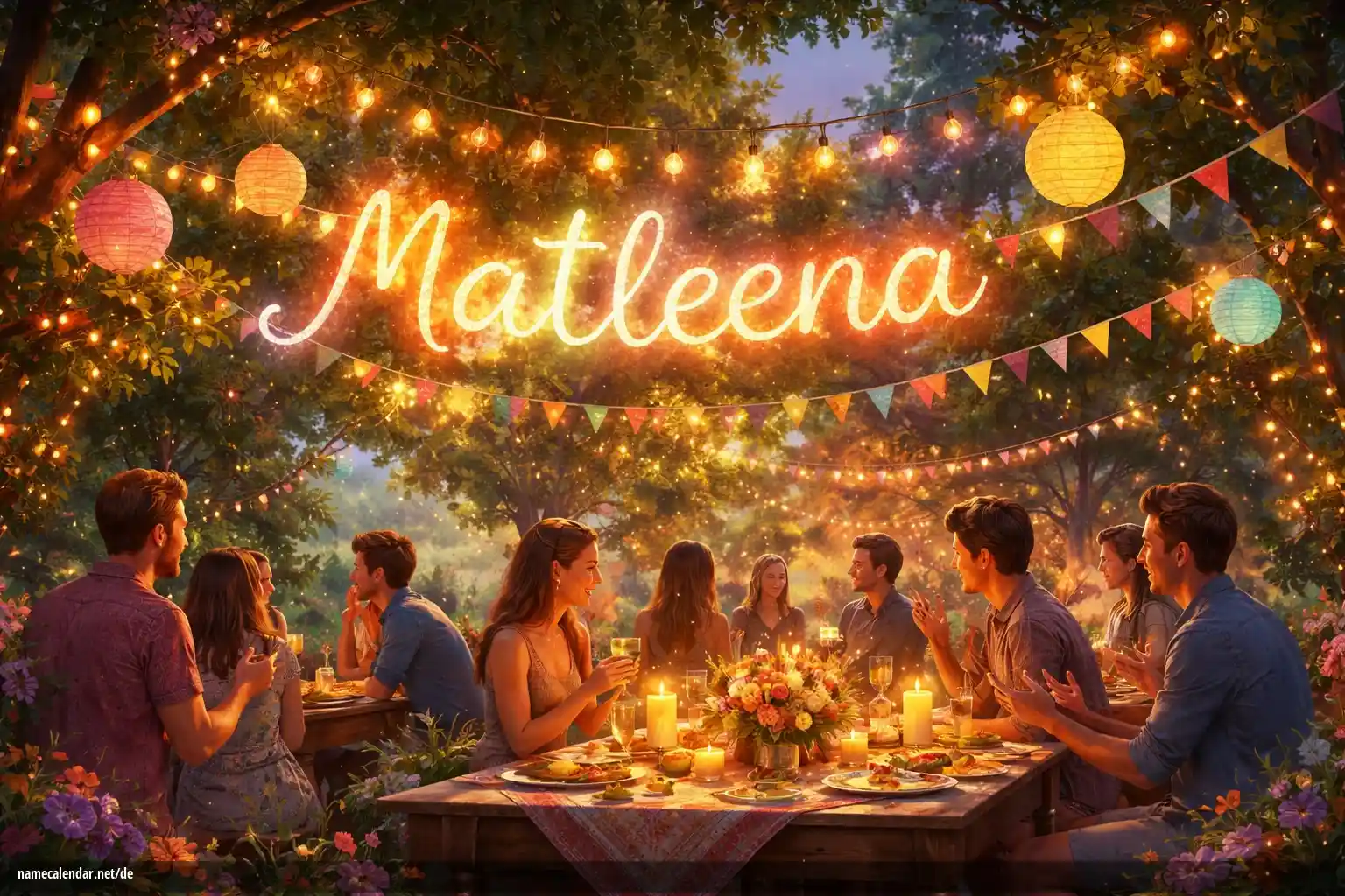 Feier des Namenstages und des Namens - Matleena