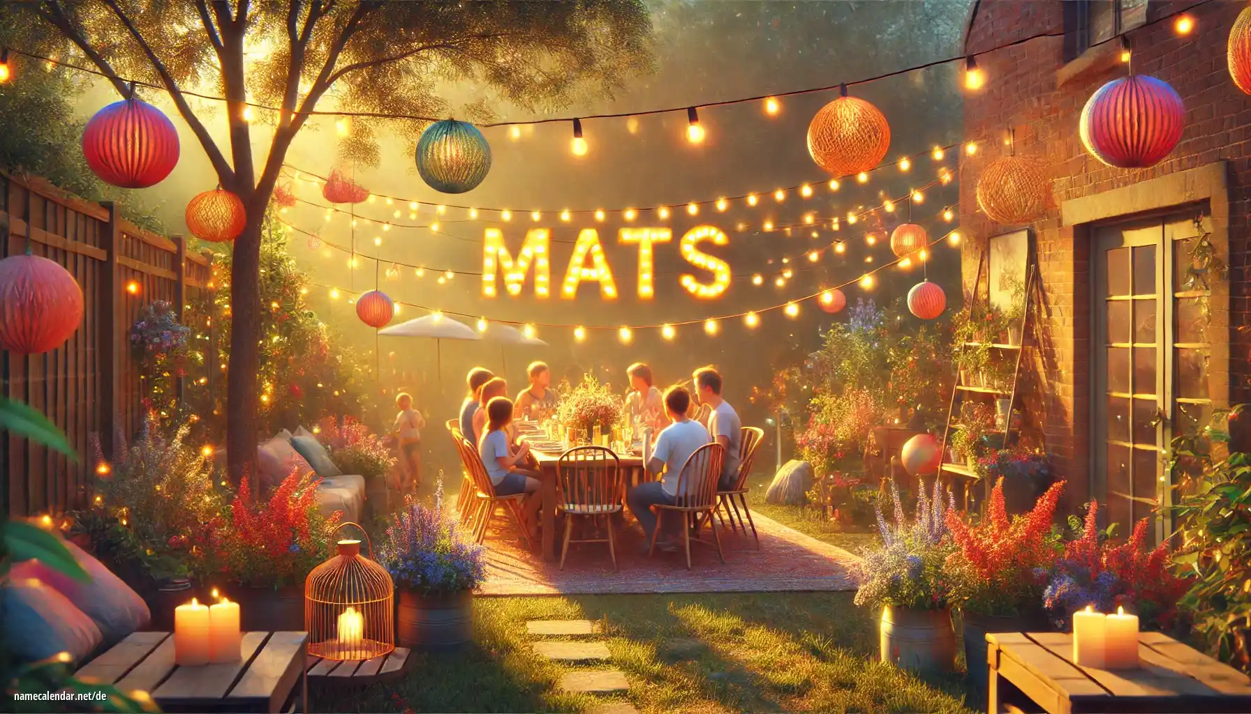 Feier des Namenstages und des Namens - Mats