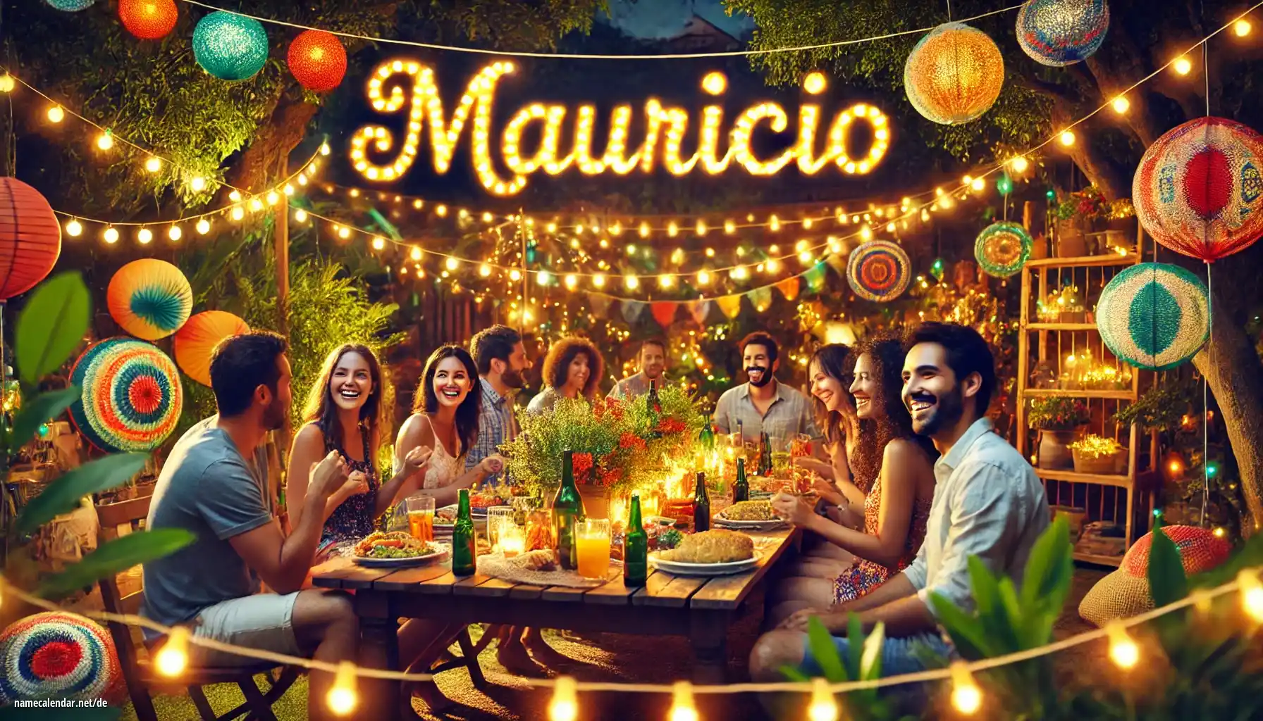 Feier des Namenstages und des Namens - Mauricio