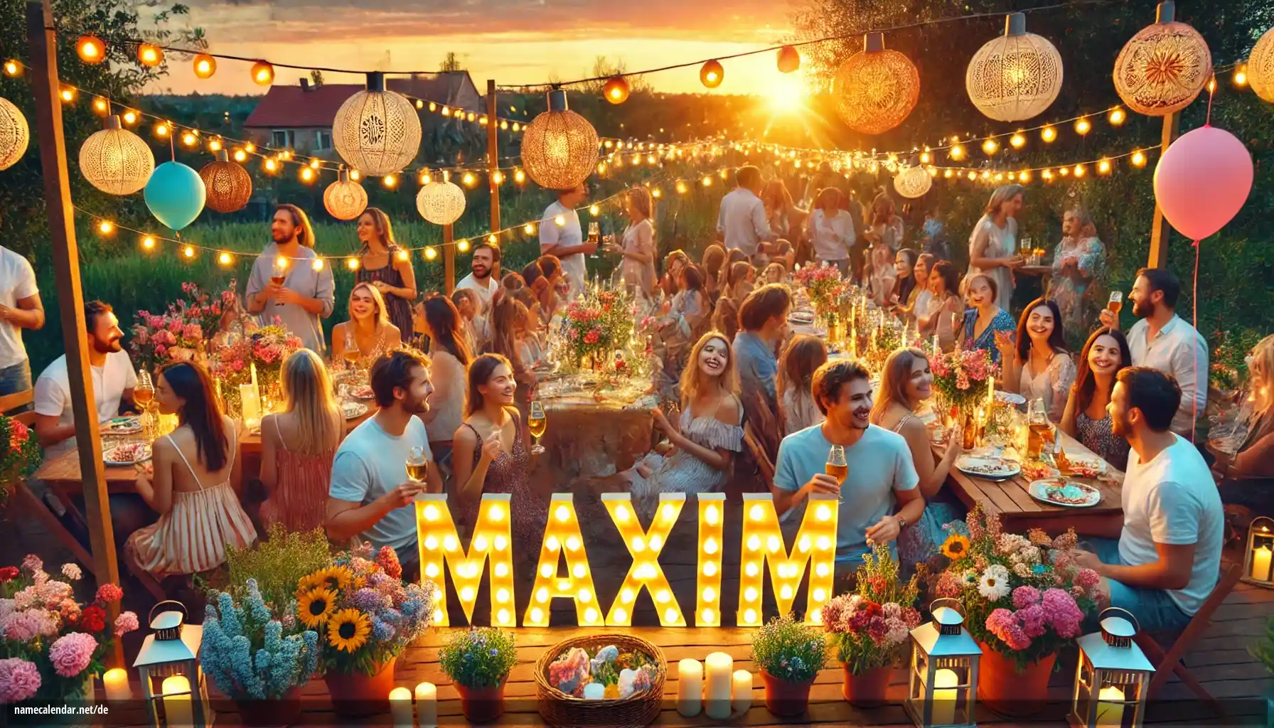 Feier des Namenstages und des Namens - Maxim