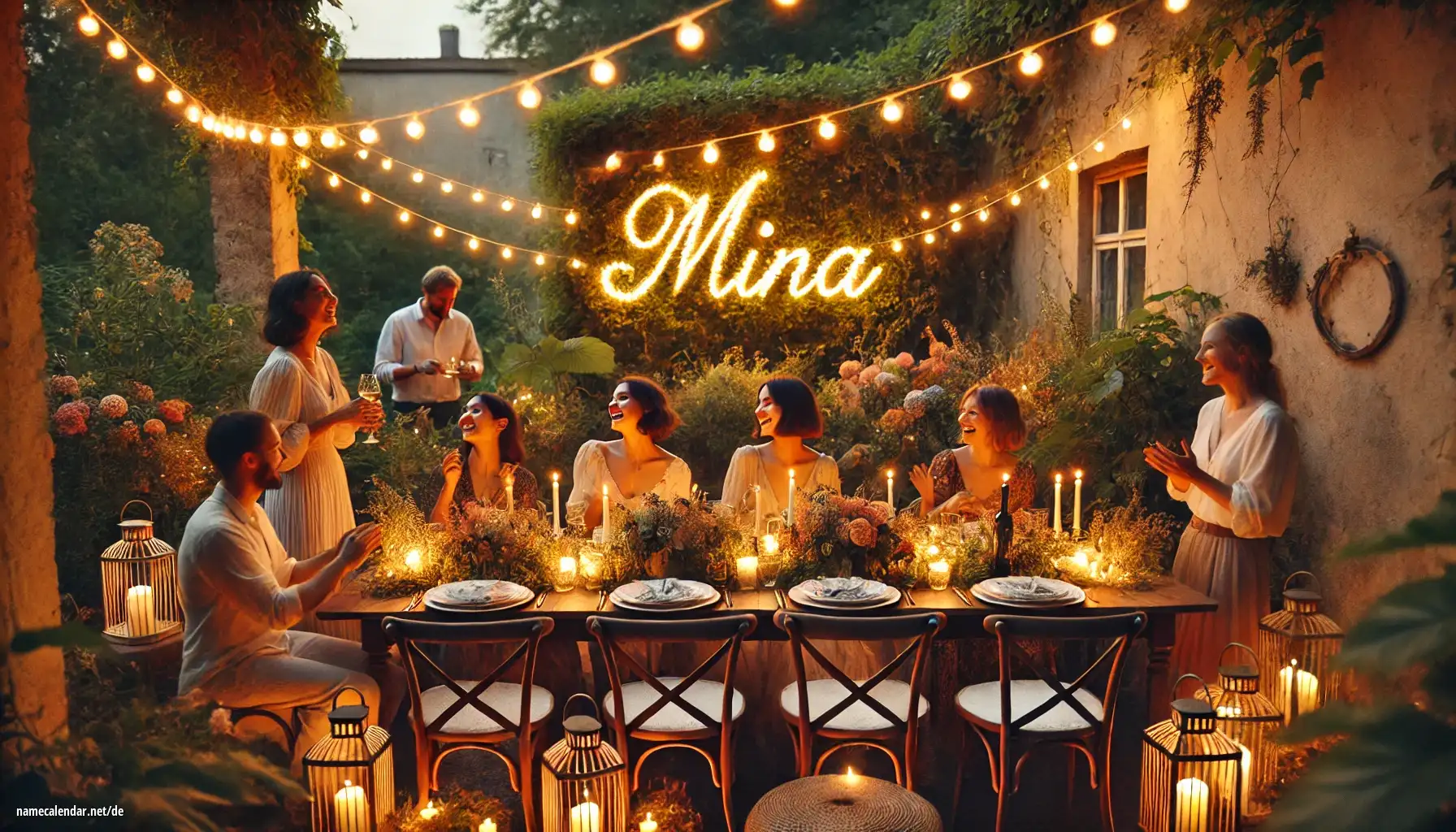 Feier des Namenstages und des Namens - Mina