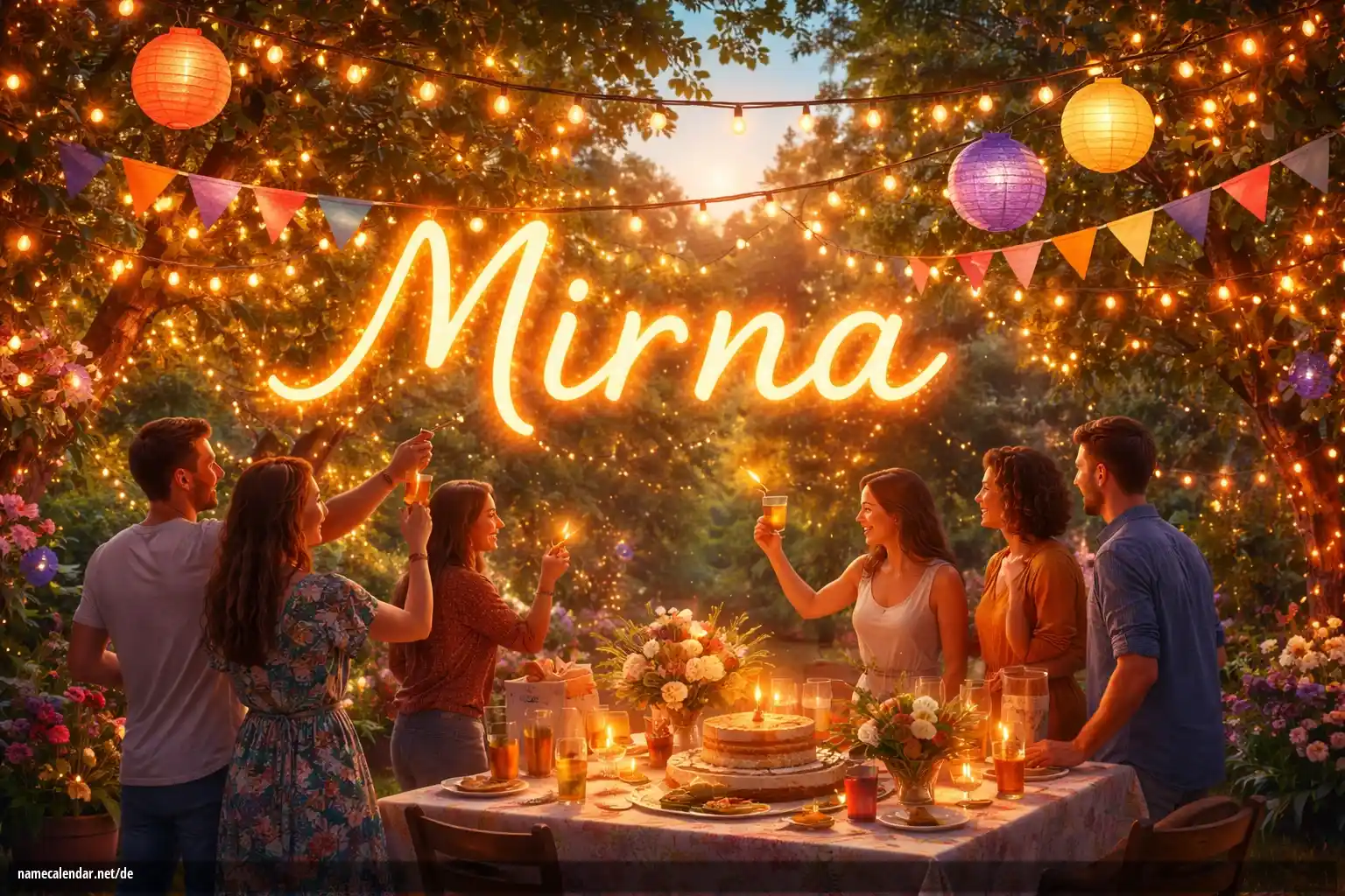 Feier des Namenstages und des Namens - Mirna