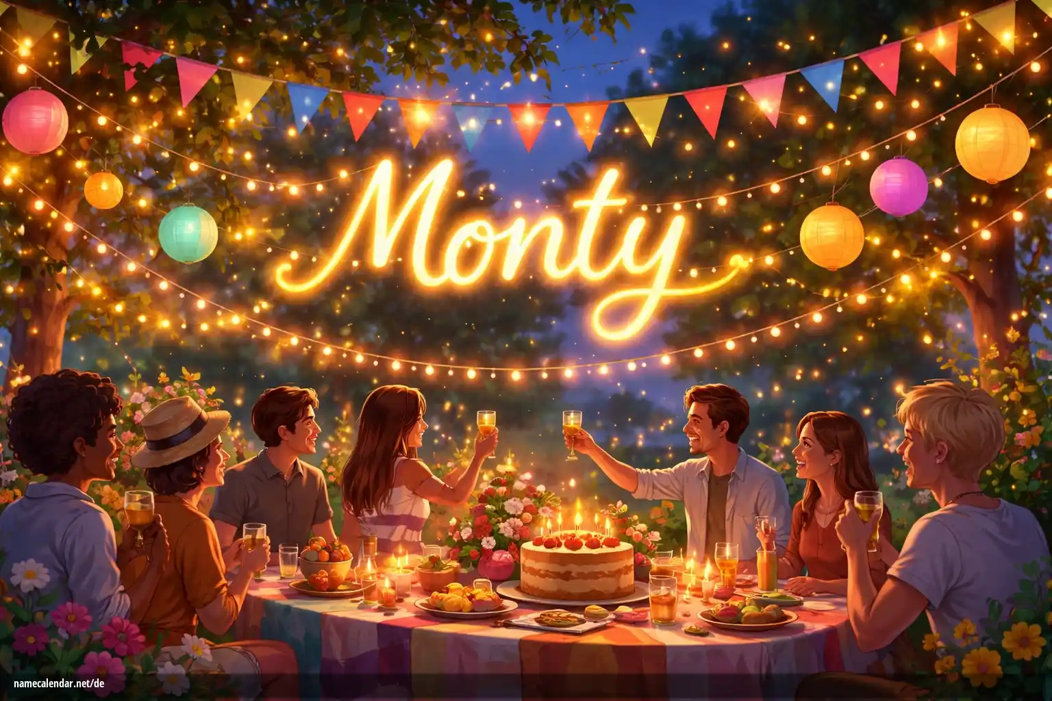 Feier des Namenstages und des Namens - Monty