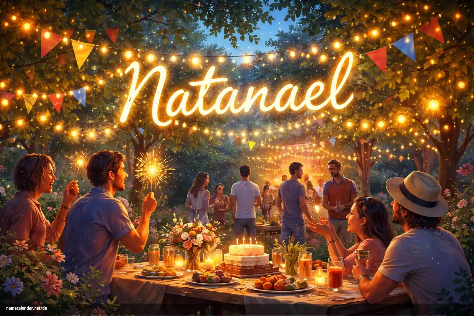 Feier des Namenstages und des Namens - Natanael